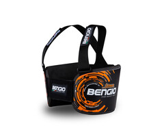 Bengio Bengio bumper rib beschermer zwart/fluor oranje
