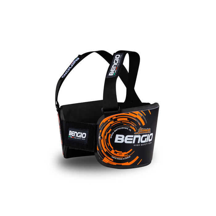 Bengio Bengio bumper rib beschermer zwart/fluor oranje