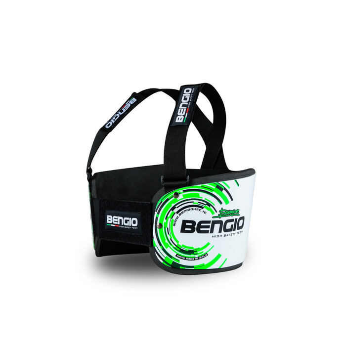 Bengio Bengio bumper rib beschermer wit/ groen