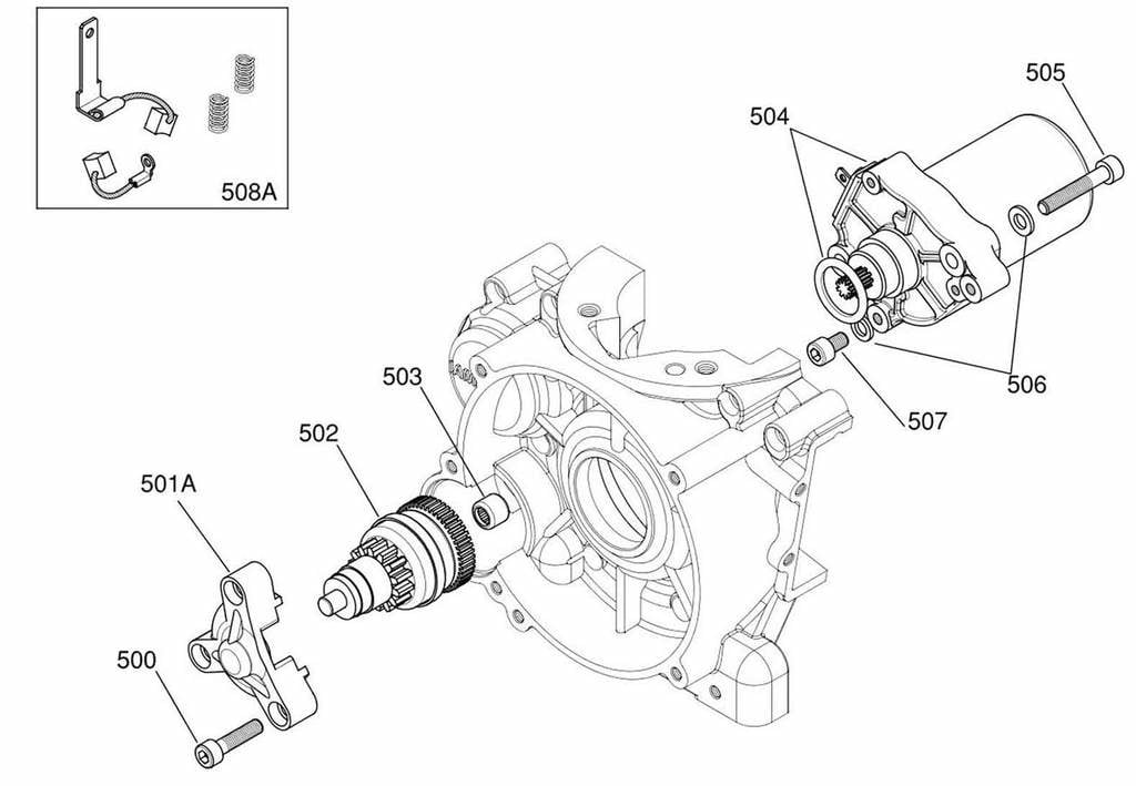 Iame Iame X30 startmotor compleet origineel