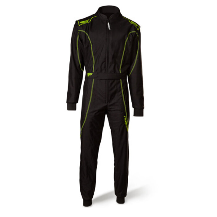 Speed Racewear Speed LVL2 Overall RS-1 Barcelona zwart/fluor geel