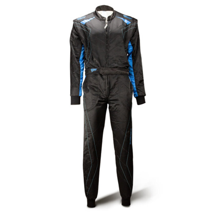 Speed Racewear Speed 2 lagen Overall RS-2 Silverstone zwart/blauw