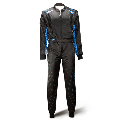 Speed Racewear Speed 2 lagen Overall RS-2 Silverstone zwart/blauw