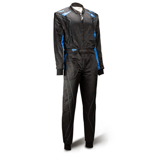 Speed Racewear Speed 2 lagen Overall RS-2 Silverstone zwart/blauw