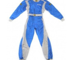 Top Kart Top Kart OMP overall maat Blauw/zilver