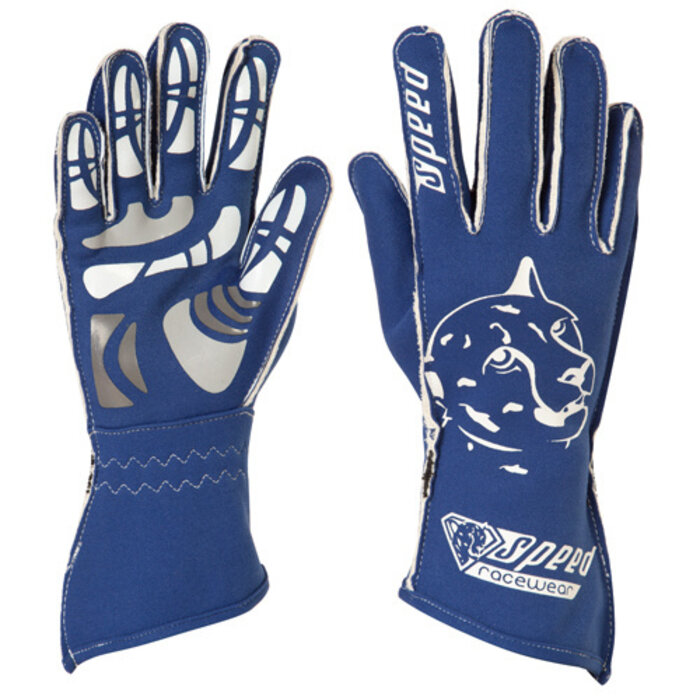 Speed Racewear Speed handschoenen Melbourne G-2 Blauw/wit