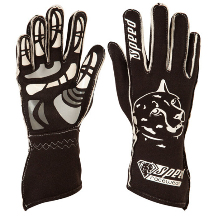 Speed Racewear Speed handschoenen Melbourne G-2 Zwart/wit