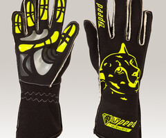 Speed Racewear Speed handschoenen Melbourne G-2 Zwart/fluor geel