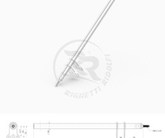 Righetti Ridolfi RR Stuurstang M8 L=420MM