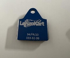 LK Line LenzoKart Mini kart remblok Medium blauw LKF12
