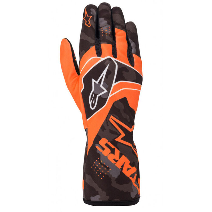 Alpinestars Alpinestars Tech 1-K glove Camo Fluor oranje / zwart