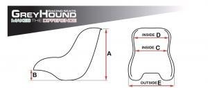 Greyhound Greyhound standard design 2020 kart stoel