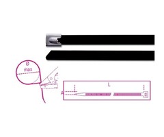 Beta Beta tie wraps roestvrij staal 100 stuks (voor automatische tang)