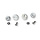 Zamp Schroevenset zilver Z-20 shield