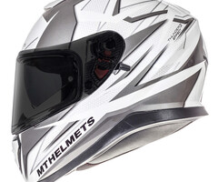 MT Helmets MT helmets Thunder 3 wit / zilver