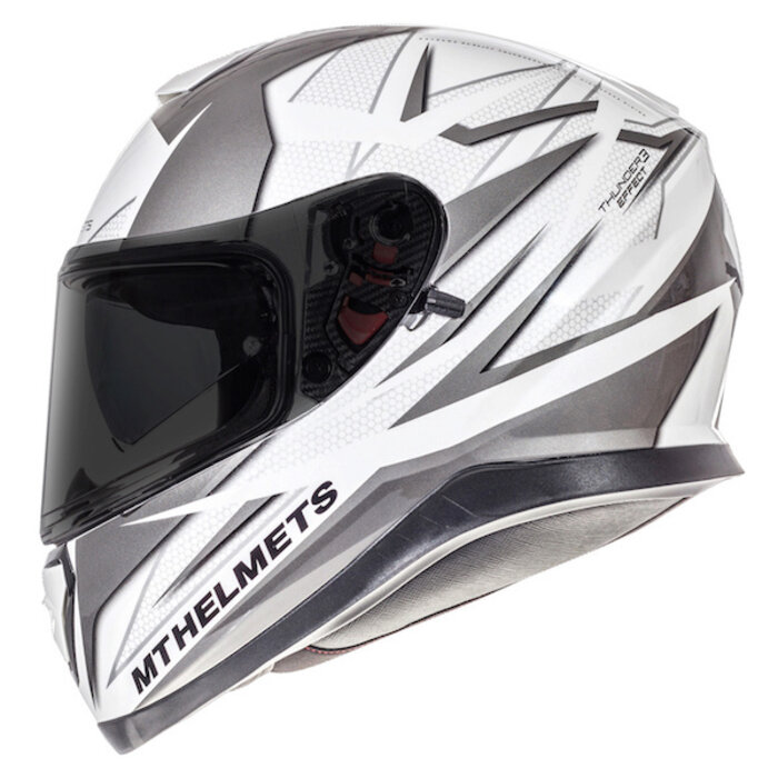 MT Helmets MT helmets Thunder 3 wit / zilver