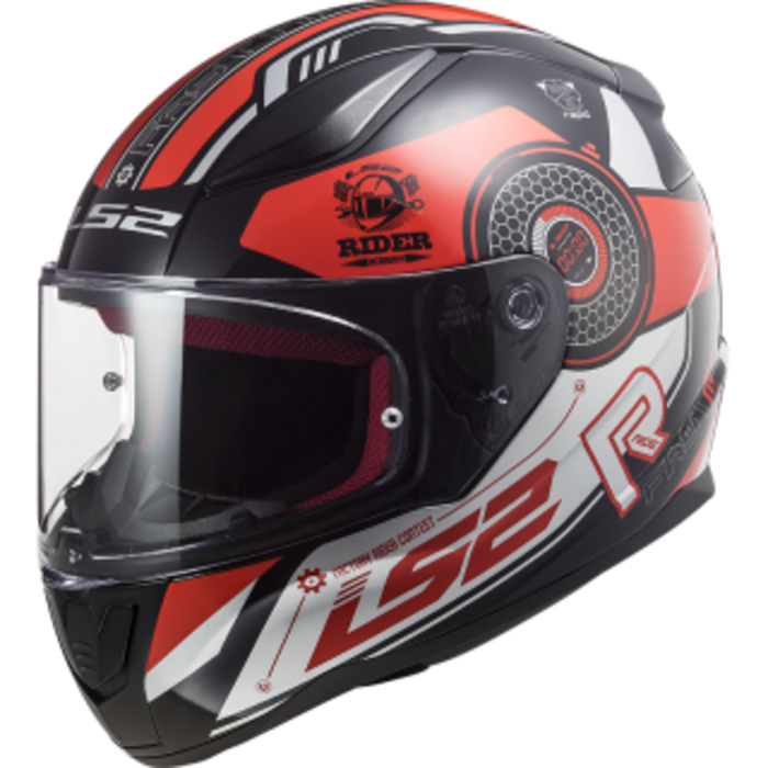 LS2 LS2 FF353 Rapid stratus Zwart/rood/zilver