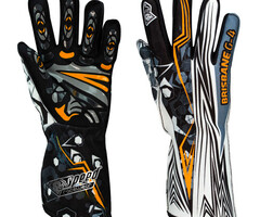 Speed Racewear Speed handschoenen Brisbane G-4 Zwart/ fluor oranje