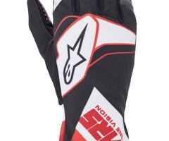 Alpinestars Alpinestars Tech 1-K Glove Graphic Zwart / wit / rood