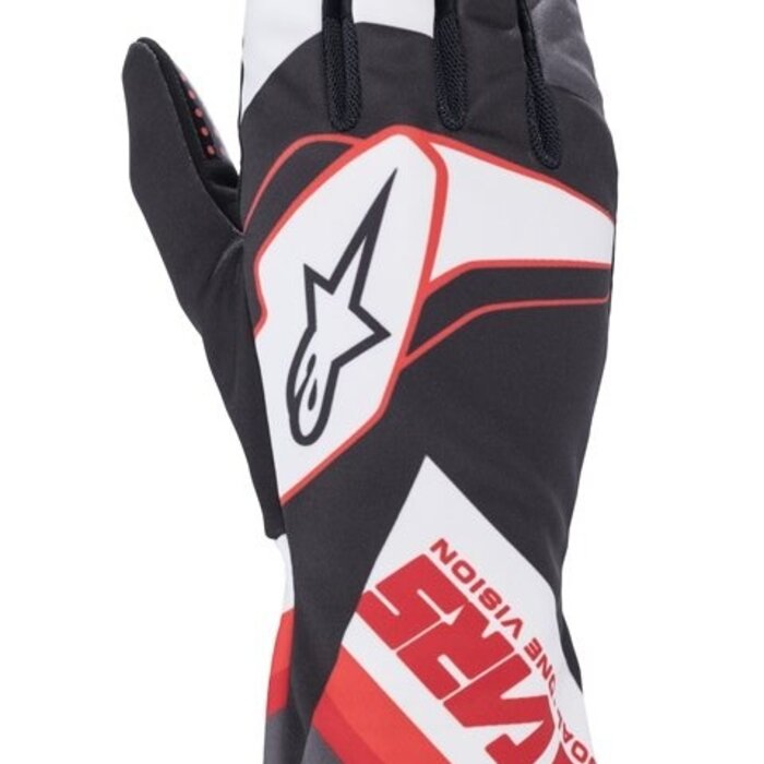 Alpinestars Alpinestars Tech 1-K Glove Graphic Zwart / wit / rood