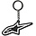 Alpinestars Logo sleutelhanger zwart/wit