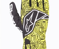 Alpinestars Alpinestars Tech 1-K V2 Vertical  Glove Geel / zwart