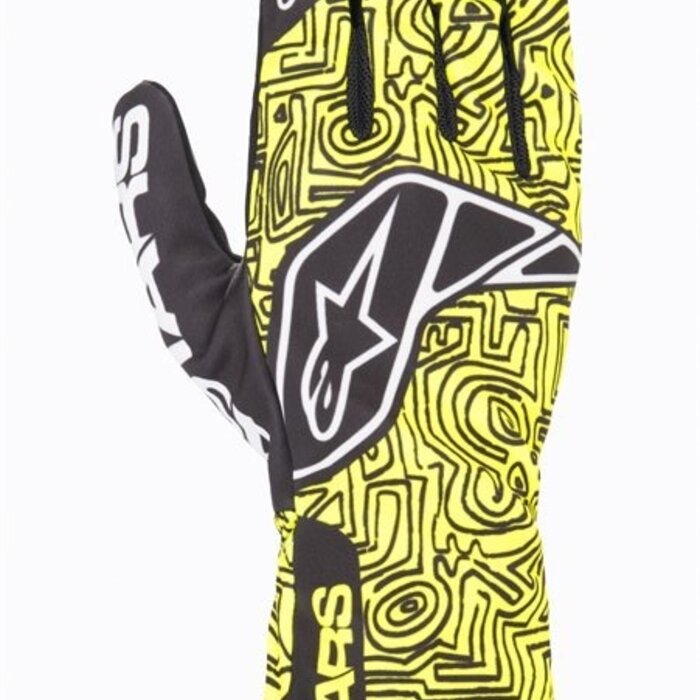 Alpinestars Alpinestars Tech 1-K V2 Vertical  Glove Geel / zwart
