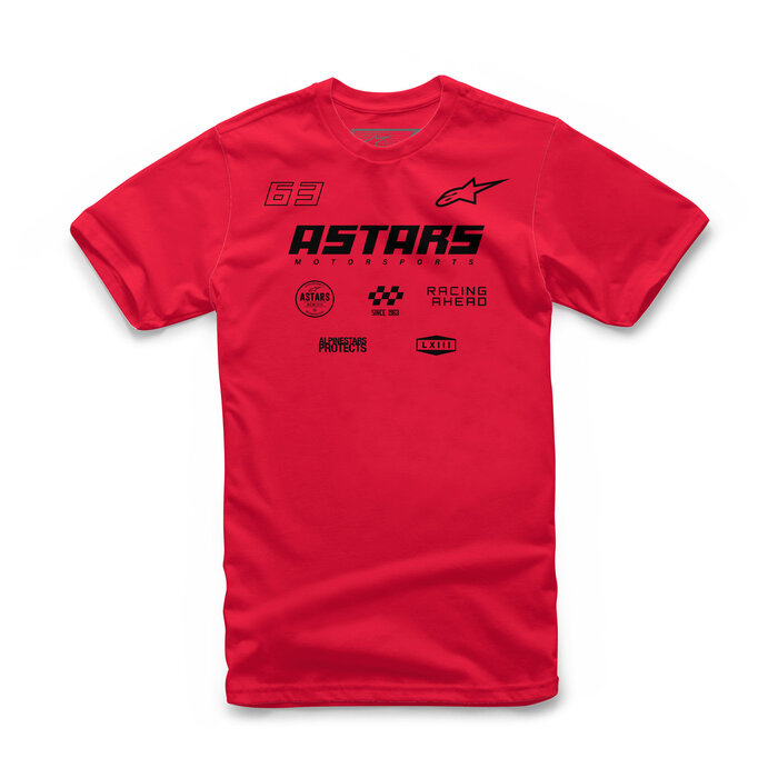 Alpinestars Alpinestars Multi race tee 63 T-shirt rood / zwart
