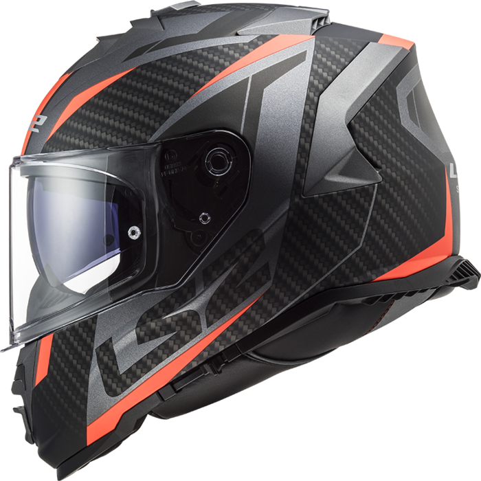LS2 LS2 FF800 Storm II racer Matt titanium fluor oranje