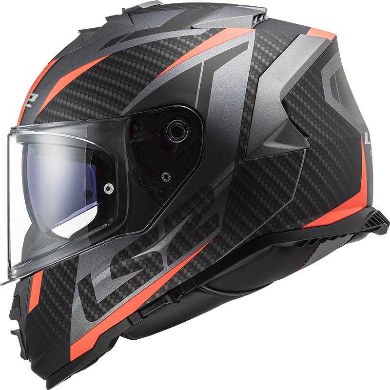 LS2 LS2 FF800 Storm II racer Matt titanium fluor oranje