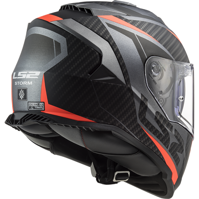 LS2 LS2 FF800 Storm II racer Matt titanium fluor oranje