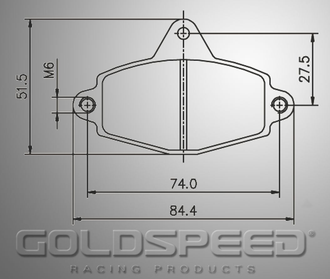 Goldspeed Goldspeed remblok set RR Righetti front