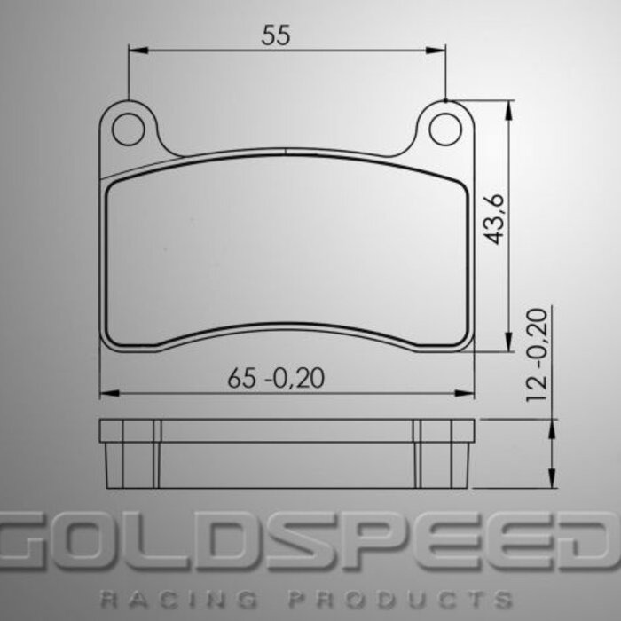 Goldspeed Goldspeed remblok set Intrepid achter Type 2015