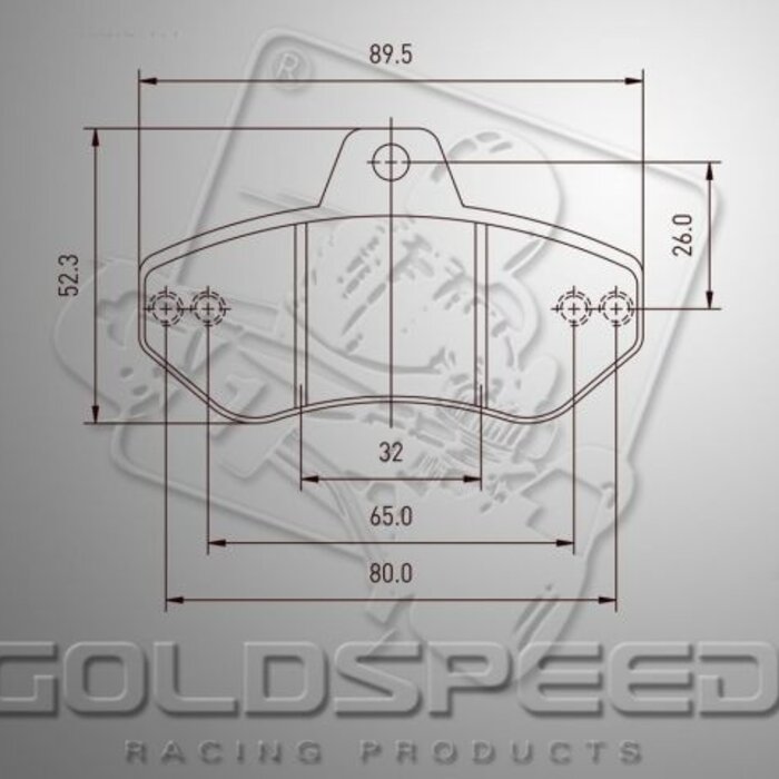 Goldspeed Goldspeed remblok set Righetti achter