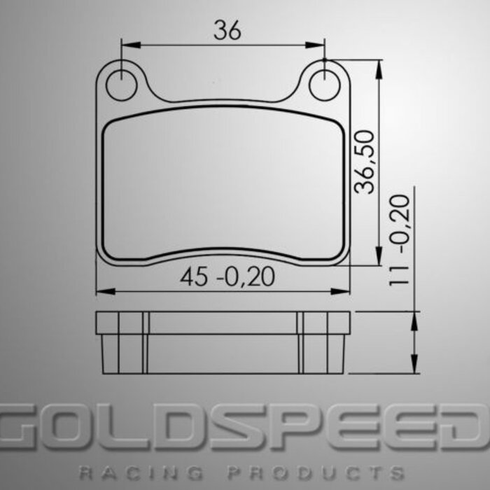 Goldspeed Goldspeed remblok set Intrepid voor 2015