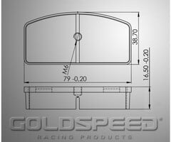 Goldspeed Goldspeed remblok set Type Kombikart / Landia
