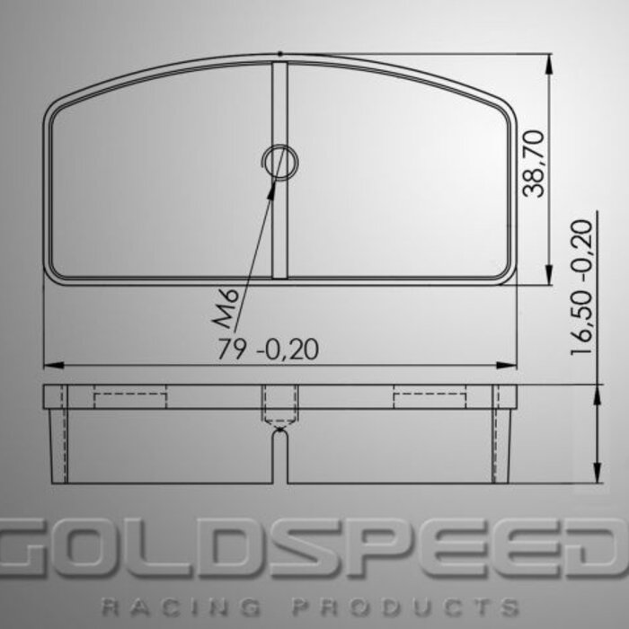 Goldspeed Goldspeed remblok set Type Kombikart / Landia