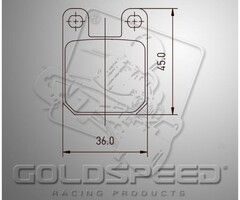 Goldspeed Goldspeed remblok set Type Brembo front