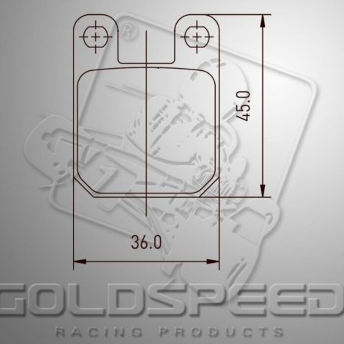 Goldspeed Goldspeed remblok set Type Brembo front