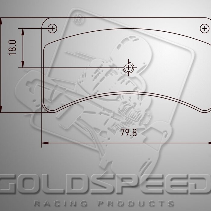 Goldspeed Goldspeed remblok set Type Kellgate 4 & 5 Achter