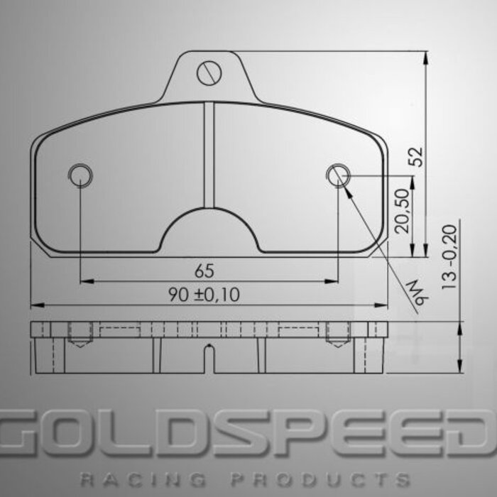 Goldspeed Goldspeed remblok set Type KK-BIREL-EKS TYPE REAR 13MM