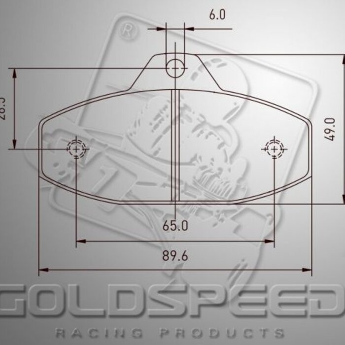 Goldspeed Goldspeed remblok set SKM-EVO-2 TYPE