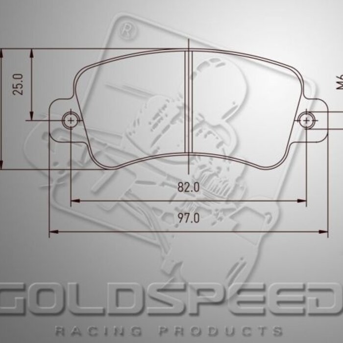 Goldspeed Goldspeed remblok set KART COMPONENT