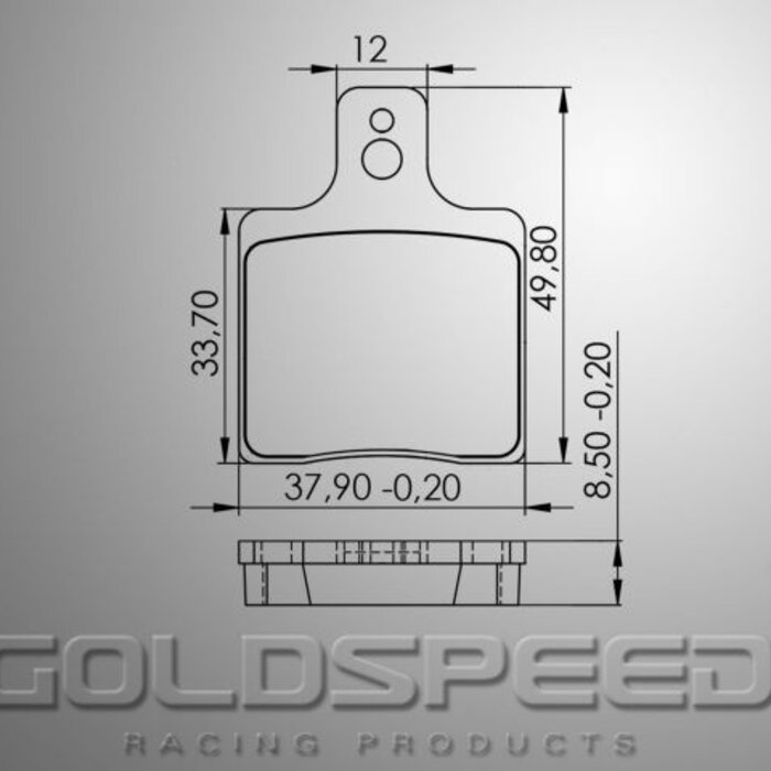 Goldspeed Goldspeed remblok set CRG 2000 UP-MADDOX-GILLARD TYPE FR