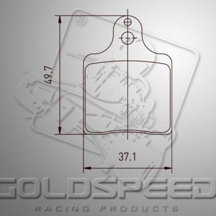Goldspeed Goldspeed remblok set INTREPID EVO-3 TYPE FRONT