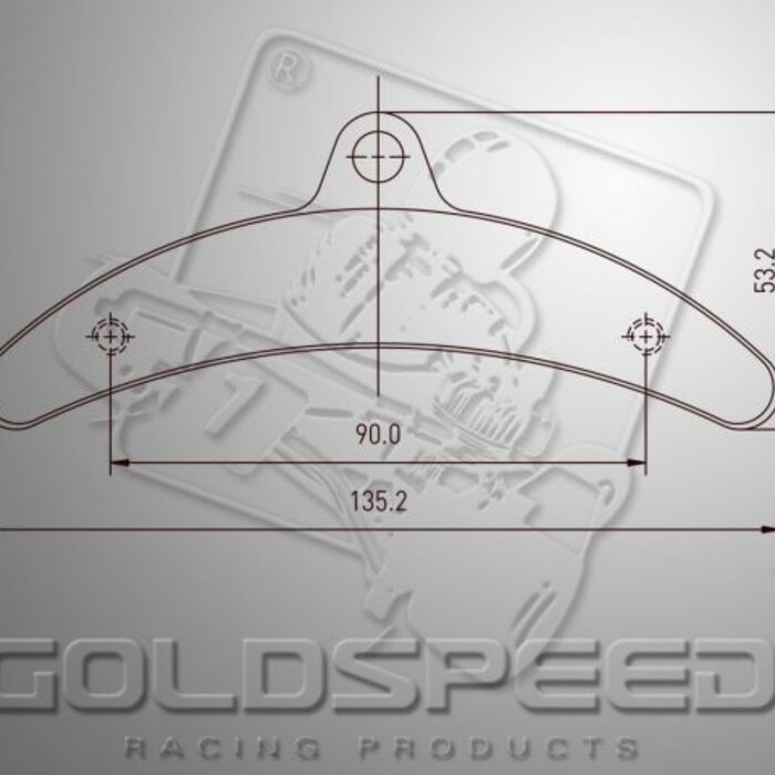 Goldspeed Goldspeed remblok set BIREL TYPE REAR (14182)