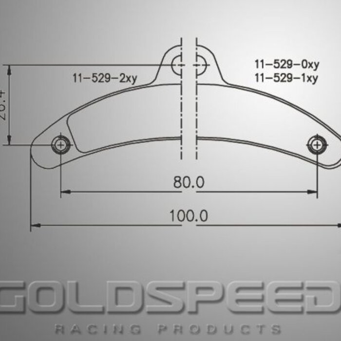 Goldspeed Goldspeed remblok set BIREL TYPE FRONT MANUEL