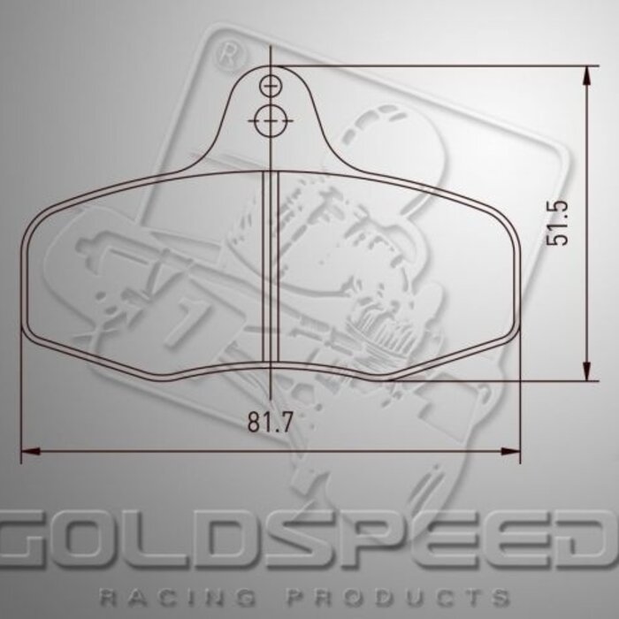 Goldspeed Goldspeed remblok set INTREPID EVO 3 TYPE REAR