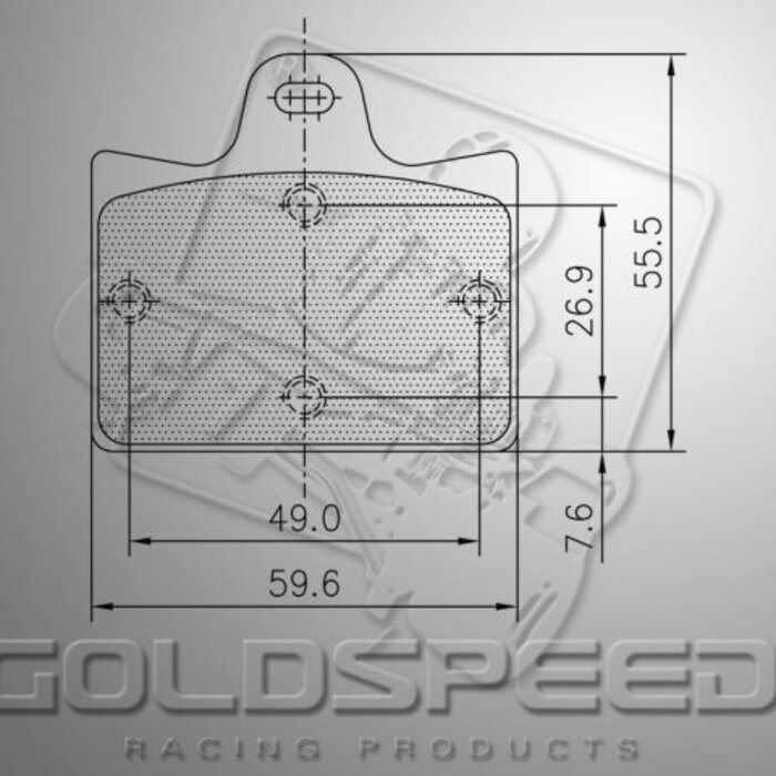 Goldspeed Goldspeed remblok set PCR TYPE REAR