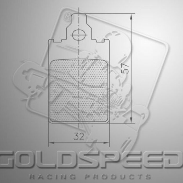 Goldspeed Goldspeed remblok set DINO TYPE FRONT